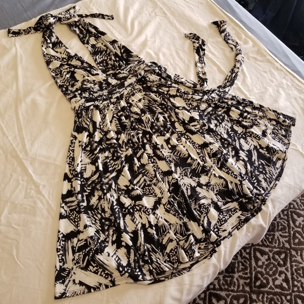 Moda International Halter Swing Dress, Size M